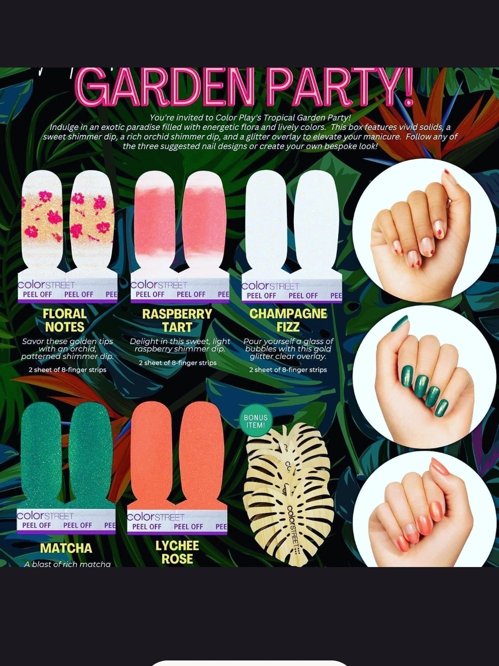 Color Street Tropical Garden Party Set NIB